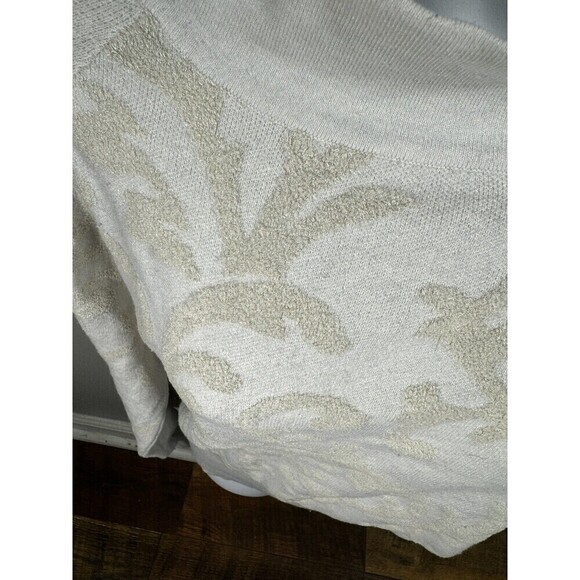 Anthropologie High Neck Pullover Barton Sweatshirt Womens XSMALL Ivory - Picture 3 of 6